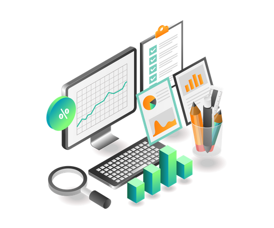 Daten zum Investitionswachstum  Illustration