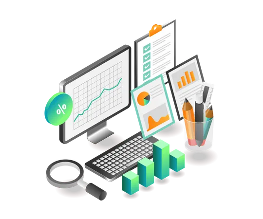 Daten zum Investitionswachstum  Illustration