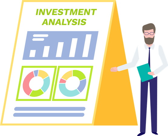 Investment Analysis presentation  イラスト