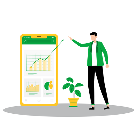 Investment app  Illustration