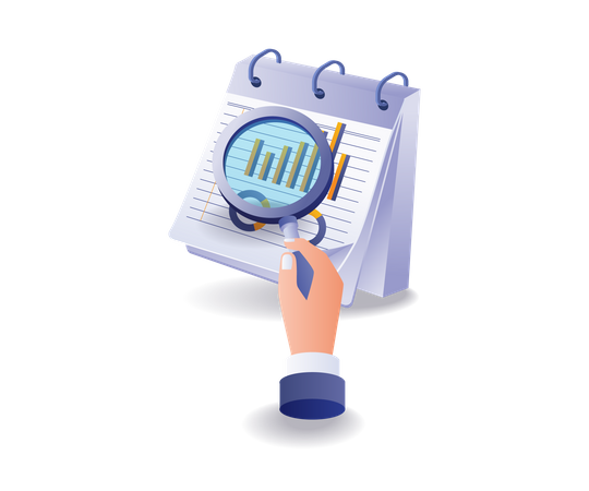 Investment business data analysis sheet  Illustration