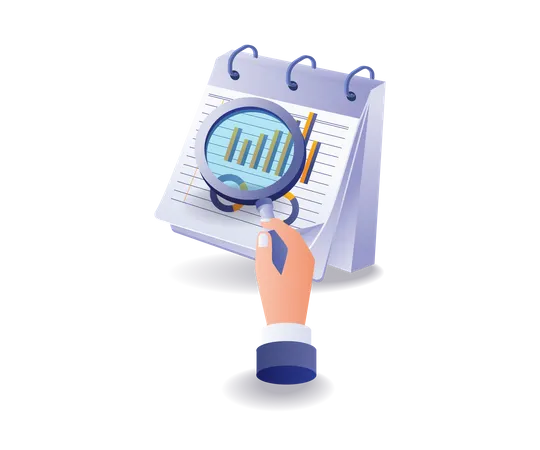 Investment business data analysis sheet  Illustration