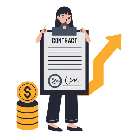 Investment Contract Document  Illustration