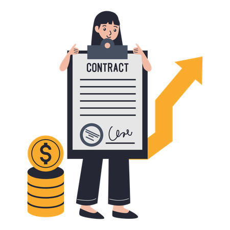 Investment Contract Document  Illustration