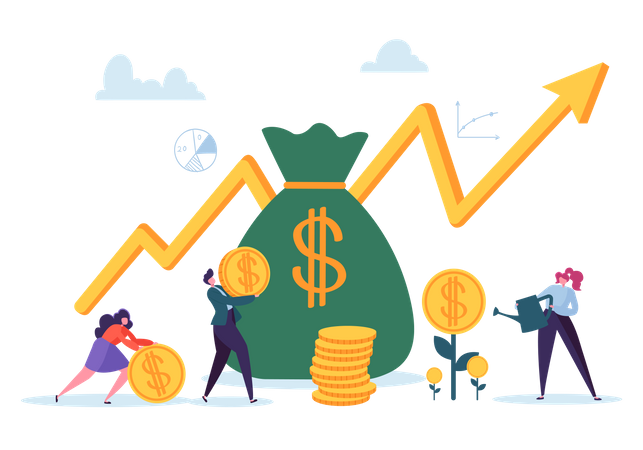 Investment growth  Illustration