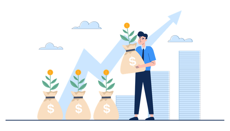 Investment growth  Illustration