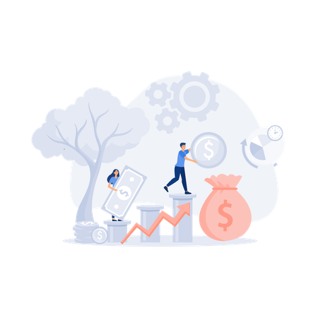 Investment growth  Illustration