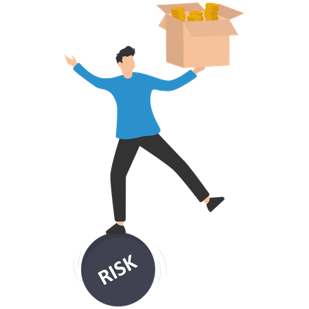 Investment high risk high expected return  Illustration