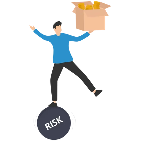 Investment high risk high expected return  Illustration