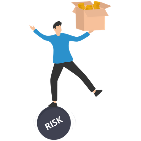 Investment high risk high expected return Illustration