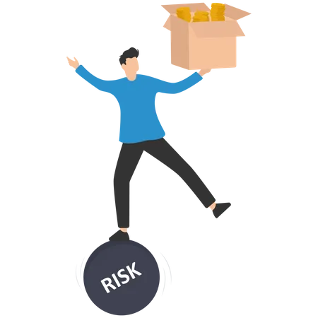 Investment high risk high expected return Illustration