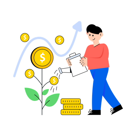 Investment Plant  Illustration