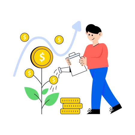 Investment Plant  Illustration