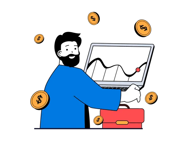 Investment profit analysis  Illustration
