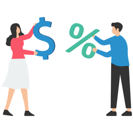 Investment profit earnings  Illustration