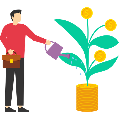 Investment profit growth  Illustration