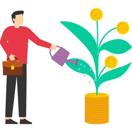 Investment profit growth  Illustration