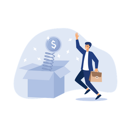 Investment profit or high return stock  イラスト