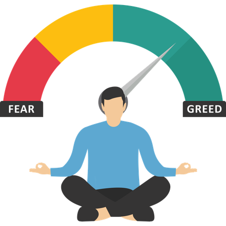 Investment risk psychology  Illustration