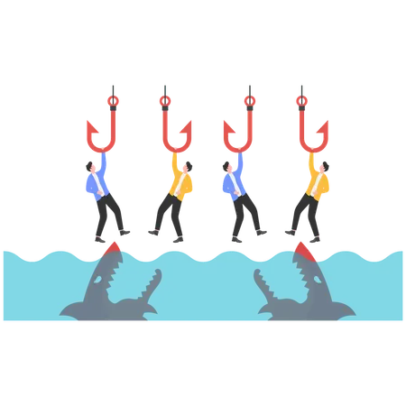 Investment temptations and risks  Illustration