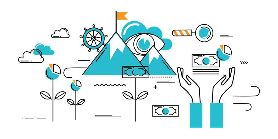 Investment vision  Illustration