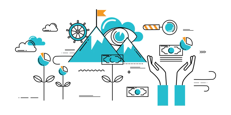 Investment vision  Illustration