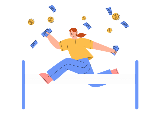 Investor gaining profit  Illustration