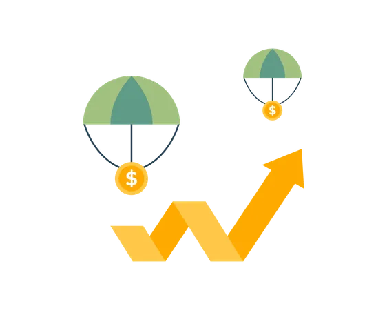 Investor tätigt Investitionen  Illustration