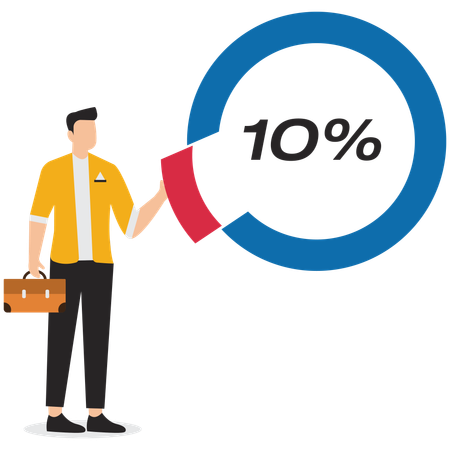 Investors hold percentage or share of company's assets  Illustration