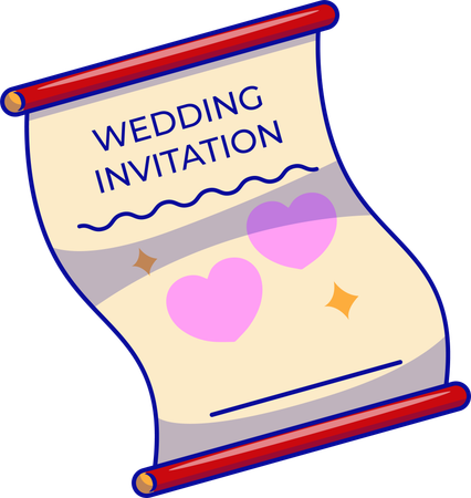 Invitation de mariage  Illustration