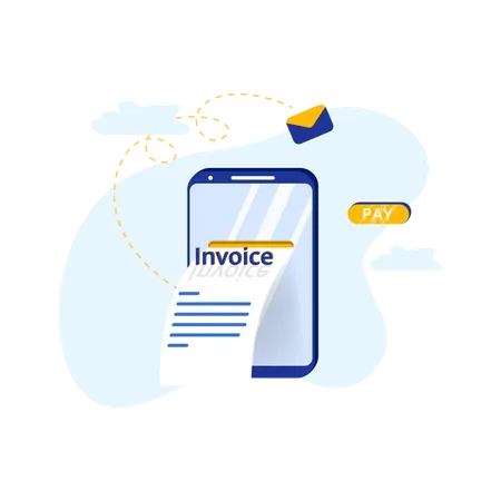 Invoice Bill  Illustration