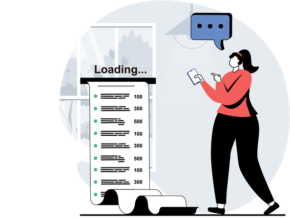 Invoice loading  Illustration