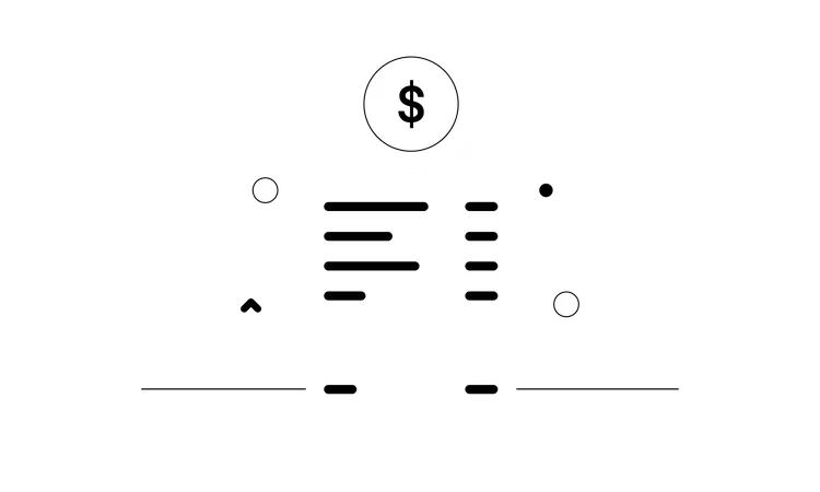 Invoice vector illustration concept flat style  Illustration