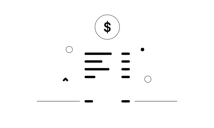 Invoice vector illustration concept flat style  イラスト