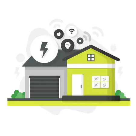 Iot Smart House  Illustration
