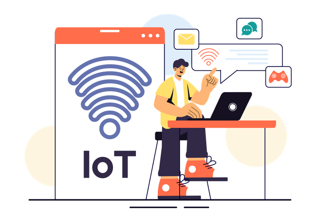 IoT Technology  Illustration