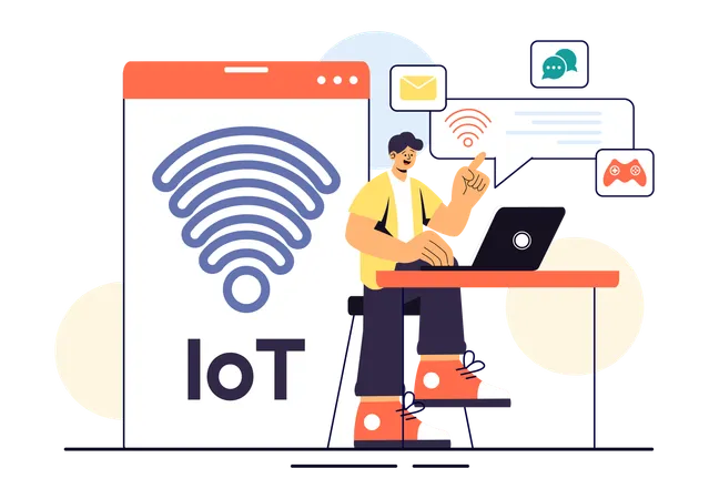 IoT Technology  Illustration