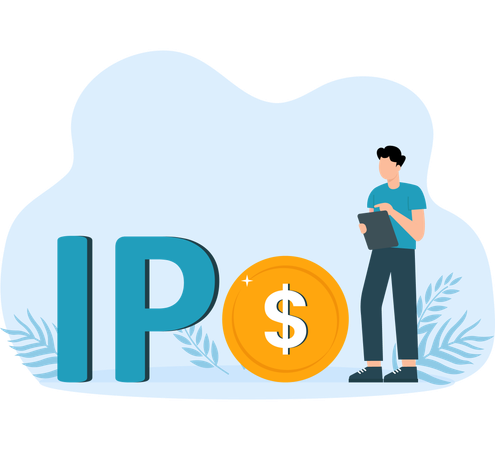IPO and initial public offering, people Investing strategy  Illustration