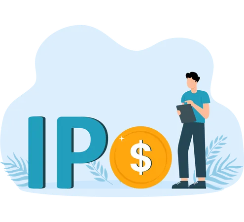 IPO and initial public offering, people Investing strategy  Illustration