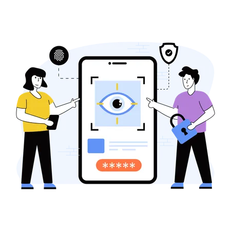 Iris Scanning  Illustration