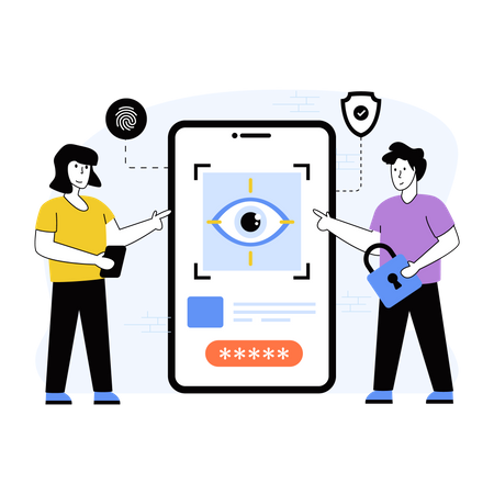 Iris Scanning  Illustration