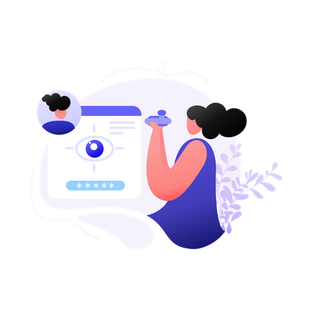 Iris scanning  Illustration