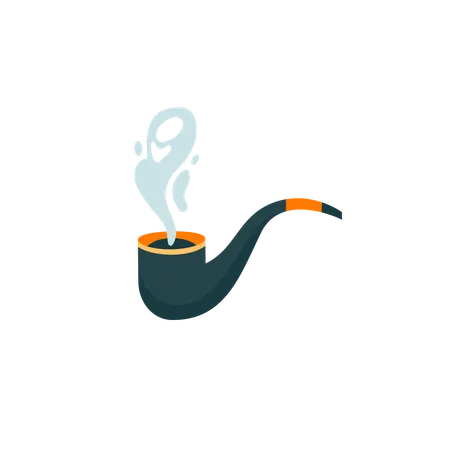 Irish Leprechaun Pipe  Illustration