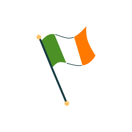 Irish national flag  Illustration