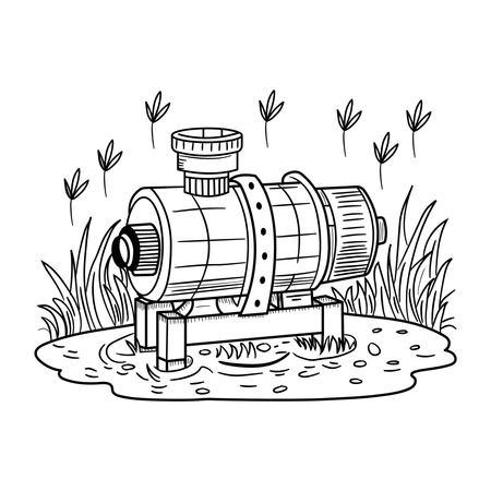 Irrigation Pump  Illustration