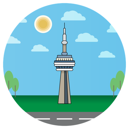 Isla de Toronto, Canadá  Ilustración