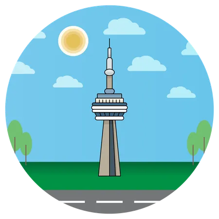 Isla de Toronto, Canadá  Ilustración