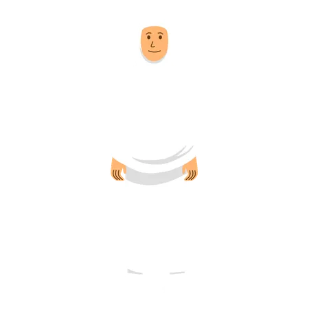 Islam Woman Standing  Illustration