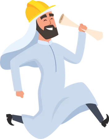 Islamic builder Illustration