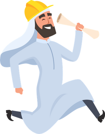 Islamic builder  Illustration